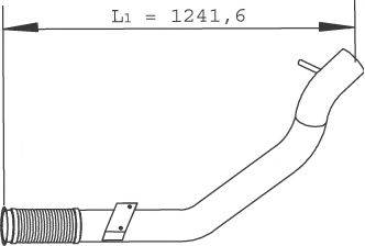 Труба выхлопного газа 29267 DINEX