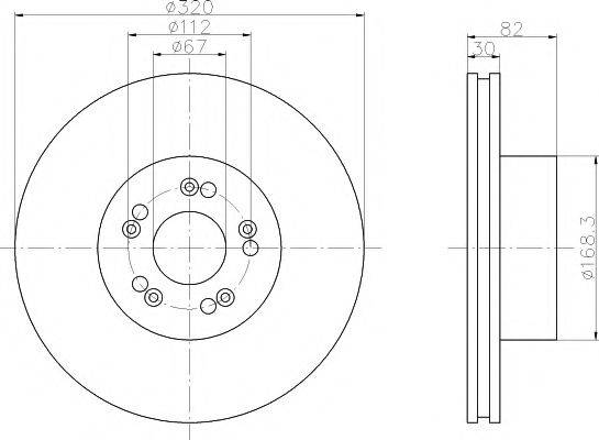 Тормозной диск MDC793 MINTEX