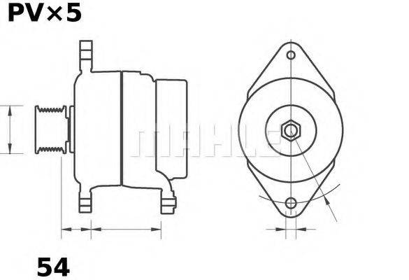 Генератор MG 451 MAHLE ORIGINAL