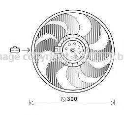 Вентилятор, охлаждение двигателя OL7564 AVA QUALITY COOLING