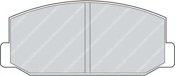 Комплект тормозных колодок, дисковый тормоз FDB216 FERODO