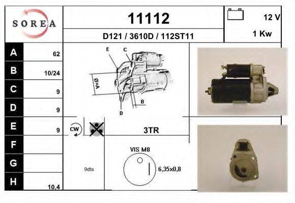 Стартер 11112 EAI