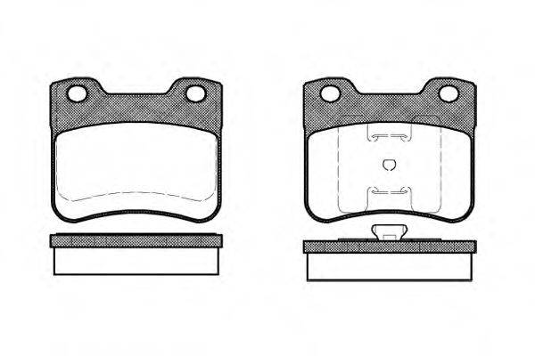 Комплект тормозных колодок, дисковый тормоз P3473.10 WOKING