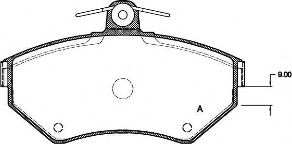 Комплект тормозных колодок, дисковый тормоз BPA0631.00 OPEN PARTS