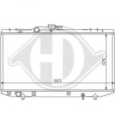 Радиатор, охлаждение двигателя 8137137 DIEDERICHS