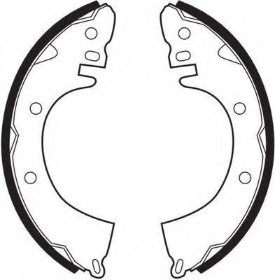 Комплект тормозных колодок FSB261 FERODO