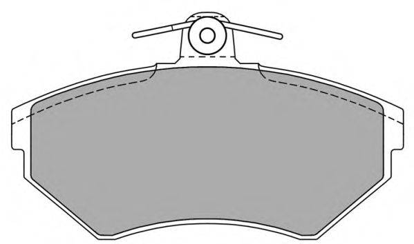 Комплект тормозных колодок, дисковый тормоз FBP-1051 FREMAX