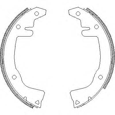 Комплект тормозных колодок Z4281.00 WOKING