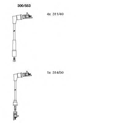 Комплект проводов зажигания 300/553 BREMI