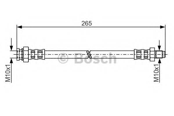 Тормозной шланг T 54 017 BREMBO