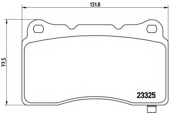 Комплект тормозных колодок, дисковый тормоз P 09 004 BREMBO