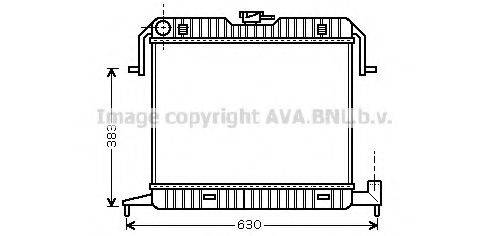 Радиатор, охлаждение двигателя OL2087 AVA QUALITY COOLING