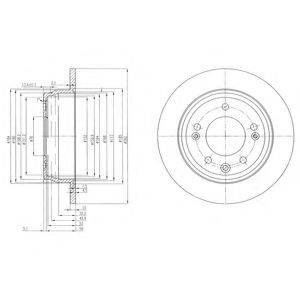 Тормозной диск BG4082C DELPHI