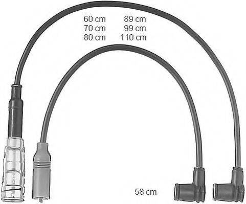 Комплект проводов зажигания ZEF487 BERU