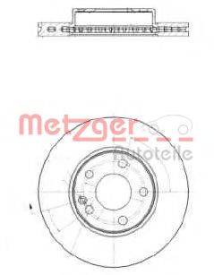 Тормозной диск 25284 V METZGER