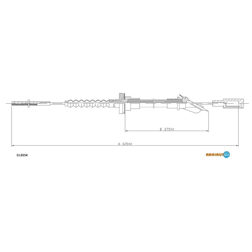 Трос сцепления 11.0154 ADRIAUTO