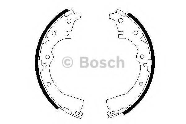 Комплект тормозных колодок 0 986 487 290 BOSCH