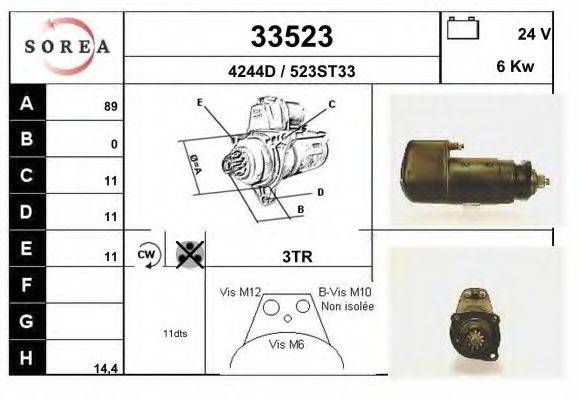 Стартер 33523 EAI