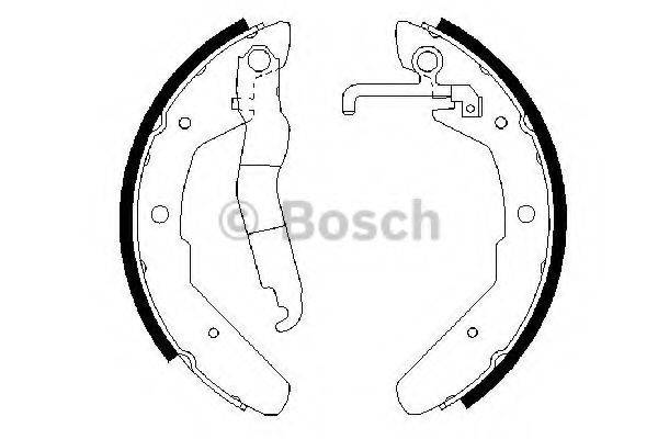 Комплект тормозных колодок 0 986 487 279 BOSCH