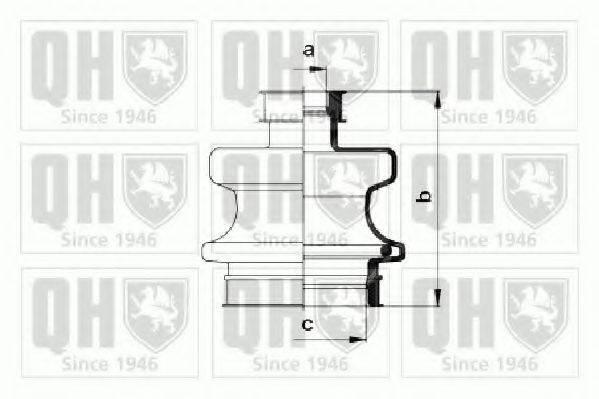 Комплект пылника, приводной вал QJB904 QUINTON HAZELL