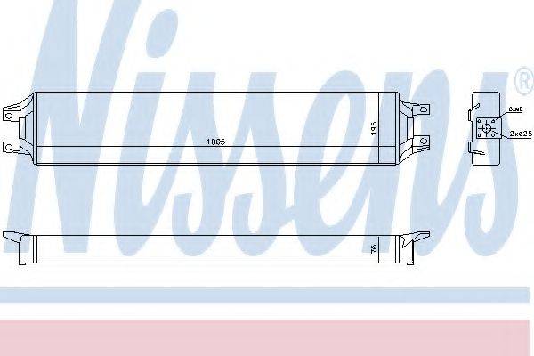 масляный радиатор, двигательное масло 90731 NISSENS