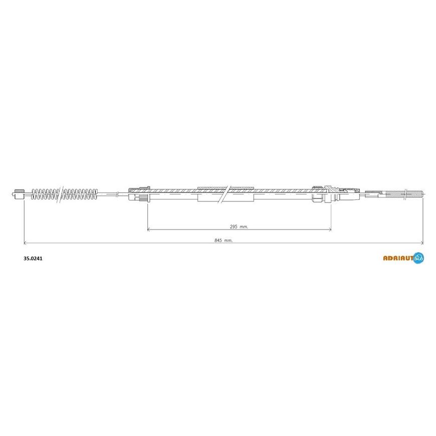 Трос стояночного тормоза 35.0241 ADRIAUTO
