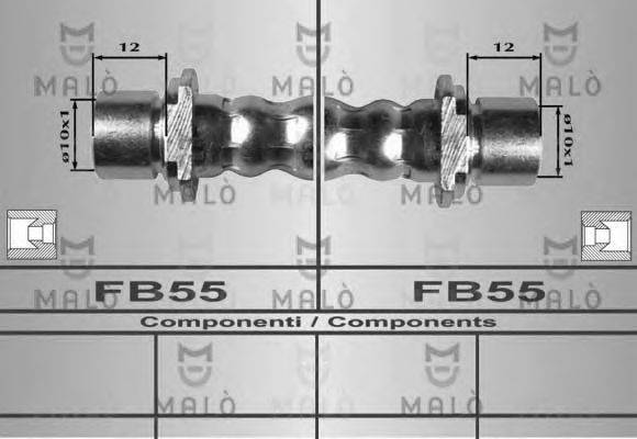 Тормозной шланг 80302 MALO