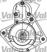 Стартер 458280 VALEO