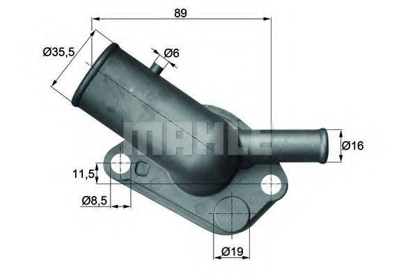 Термостат, охлаждающая жидкость TI 64 87D MAHLE ORIGINAL