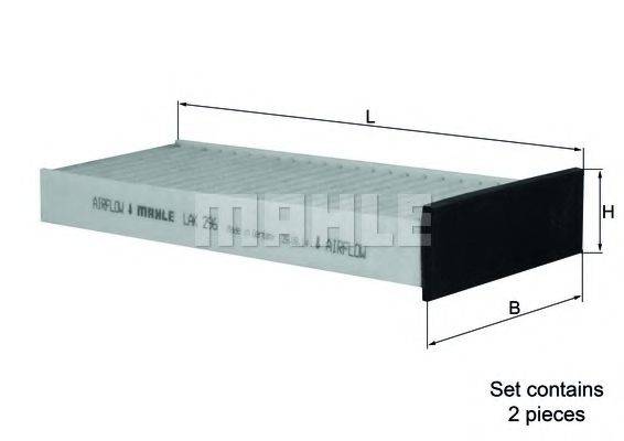 LAK 296/S KNECHT Фильтр салонный LAK 296/S KNECHT