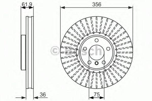 Тормозной диск 0 986 479 349 BOSCH