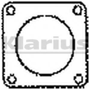 Прокладка, труба выхлопного газа 410046 KLARIUS