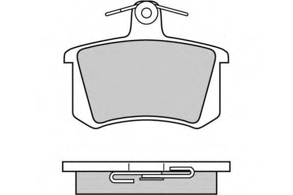 Комплект тормозных колодок, дисковый тормоз 12-0612 E.T.F.