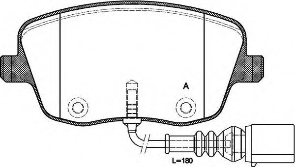 Комплект тормозных колодок, дисковый тормоз BPA0775.01 OPEN PARTS