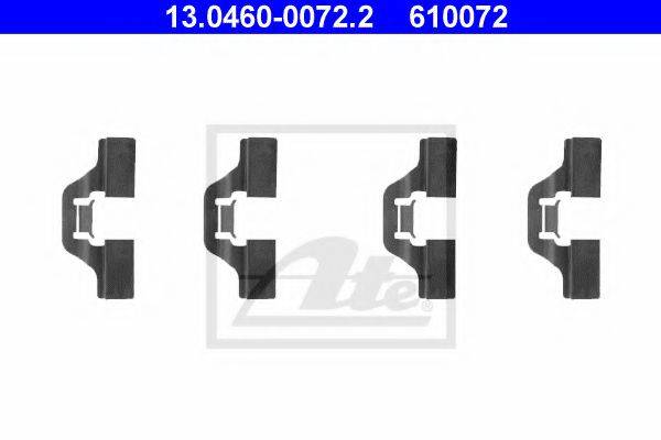 Комплектующие, колодки дискового тормоза 13.0460-0072.2 ATE