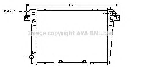 Радиатор, охлаждение двигателя BW2107 AVA QUALITY COOLING