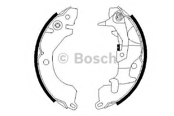 Комлект тормозных накладок 0 986 487 260 BOSCH