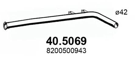Труба выхлопного газа 40.5069 ASSO