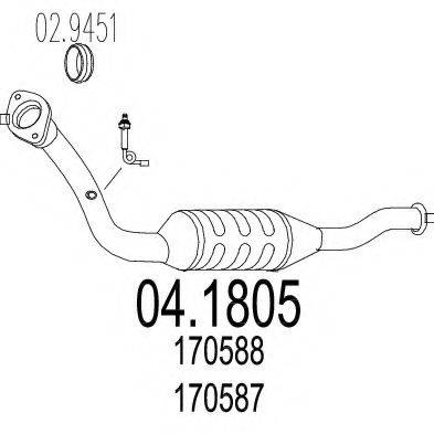 Катализатор 04.1805 MTS