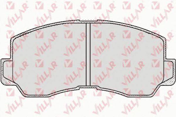 Комплект тормозных колодок, дисковый тормоз 626.0532 VILLAR