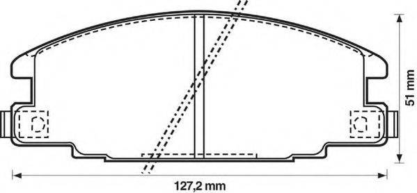 Комплект тормозных колодок, дисковый тормоз V40-8025-1 VAICO