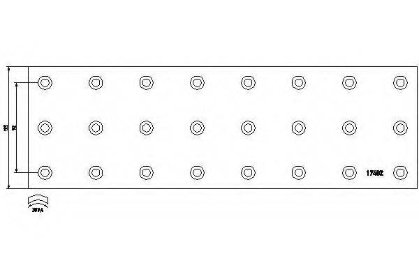 Колодка тормозной накладки 17482 TEXTAR