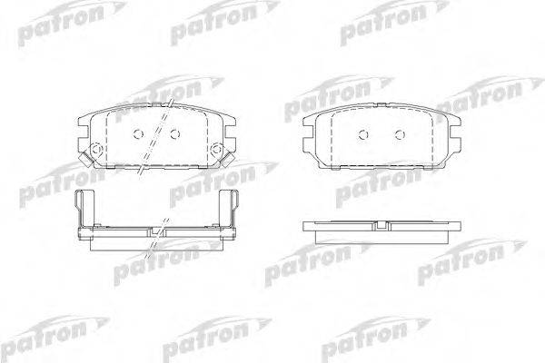 Комплект тормозных колодок, дисковый тормоз PBP1507 PATRON