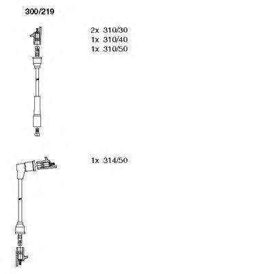 Комплект проводов зажигания 300/219 BREMI