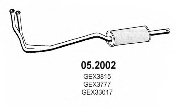 Предглушитель выхлопных газов 05.2002 ASSO