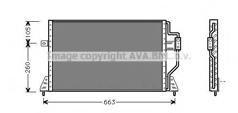 Конденсатор, кондиционер CR5024 AVA QUALITY COOLING