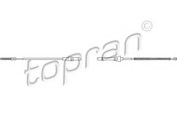 Трос, стояночная тормозная система 109 817 TOPRAN