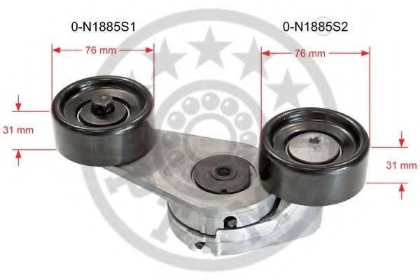 Натяжитель ремня, клиновой зубча 0-N1885 OPTIMAL