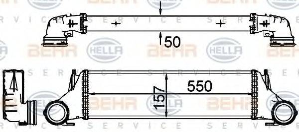 Интеркулер 8ML 376 777-241 HELLA