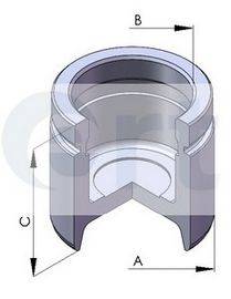 Поршень, корпус скобы тормоза 150283-C ERT